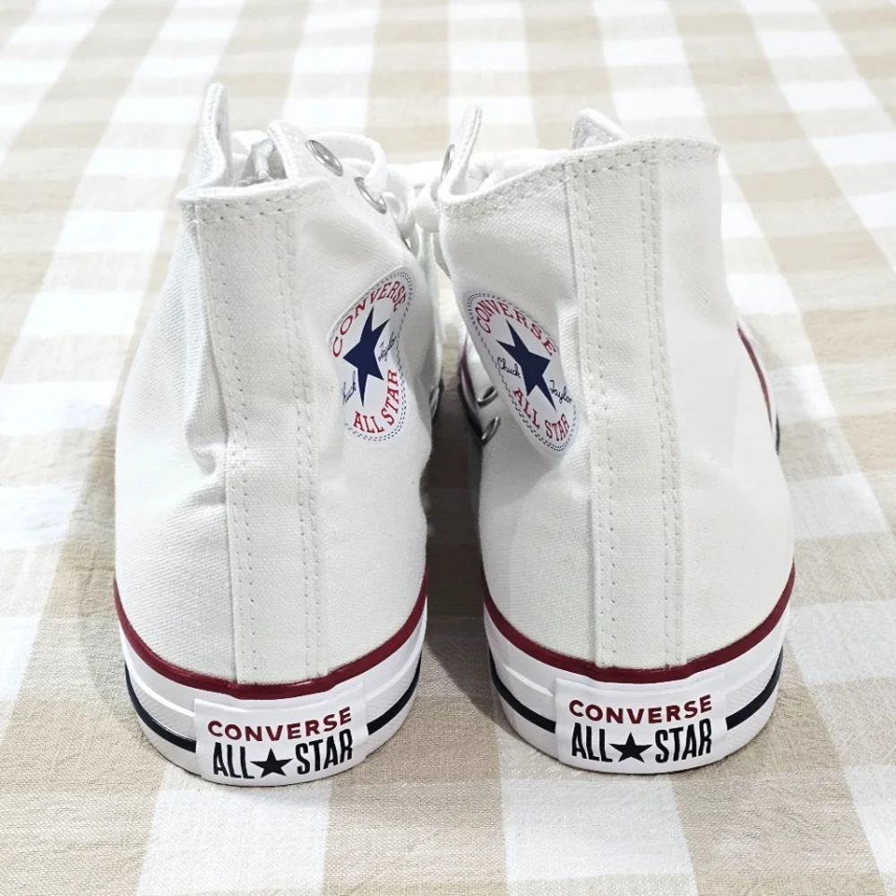 Converse Chuck Taylor All Star Canvas Sneakers, White, Mens 7, Wmns 9 - Picture 7 of 13